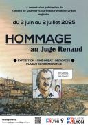 Flyer de l'hommage au juge Renaud
